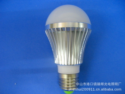 【5w LED 球泡灯 5wLED节能灯泡 ZH-BL/5x1-03】价格,厂家,图片,LED球泡灯,中山市港口镇臻辉光电照明厂-