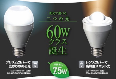 日厂Ecorica新品LED灯泡上市 低功耗高亮度，引领家居照明新趋势